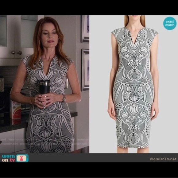 Ted Baker London Sancha Jacquard Midi Dress - Picture 2 of 8